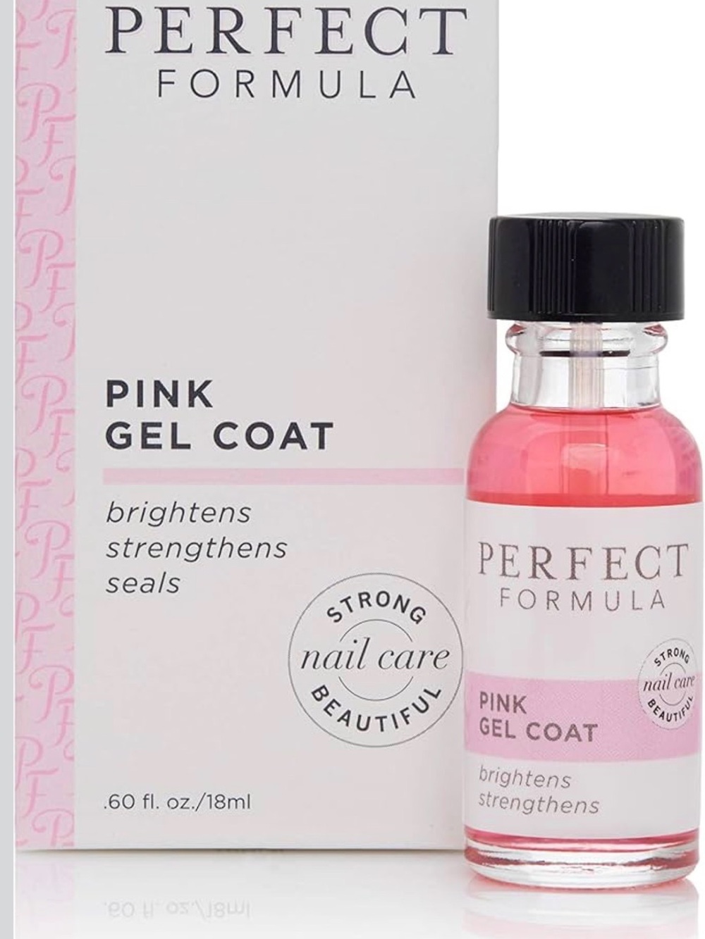 Perfect Formula Pink Gel Coat - Brightening Nail Strengthener NEW UNOPENED